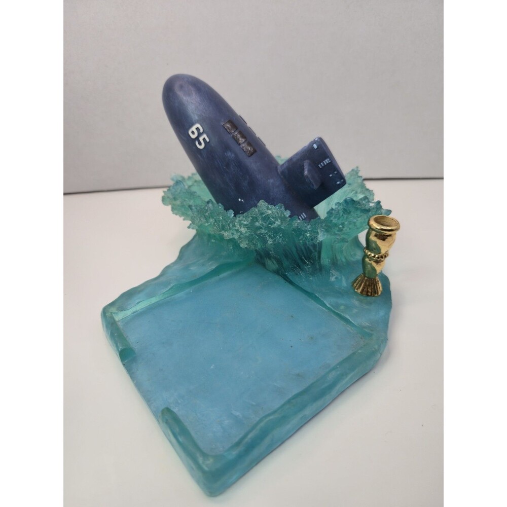 Vanmark 1998 American Heroes Submarine Insense Holder Blue Ocean Vintage Navy